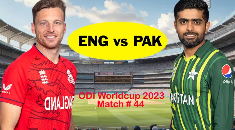 ENG vs PAK ODI Worldcup Match Highlights