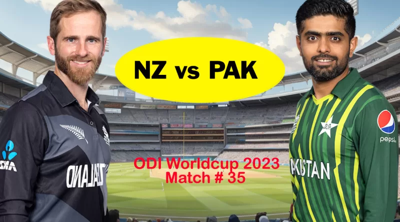 PAK vs NZ ODI Worldcup Match Highlights